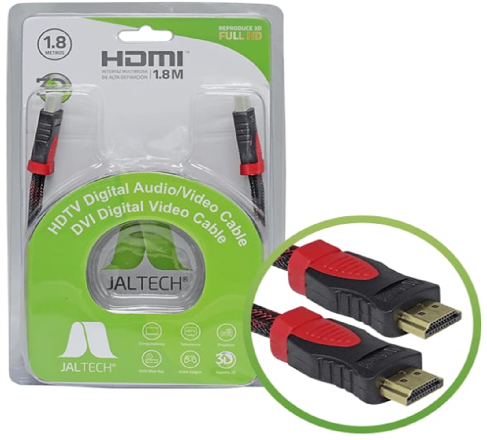 Cable HDMI 1.8M JAL TECH